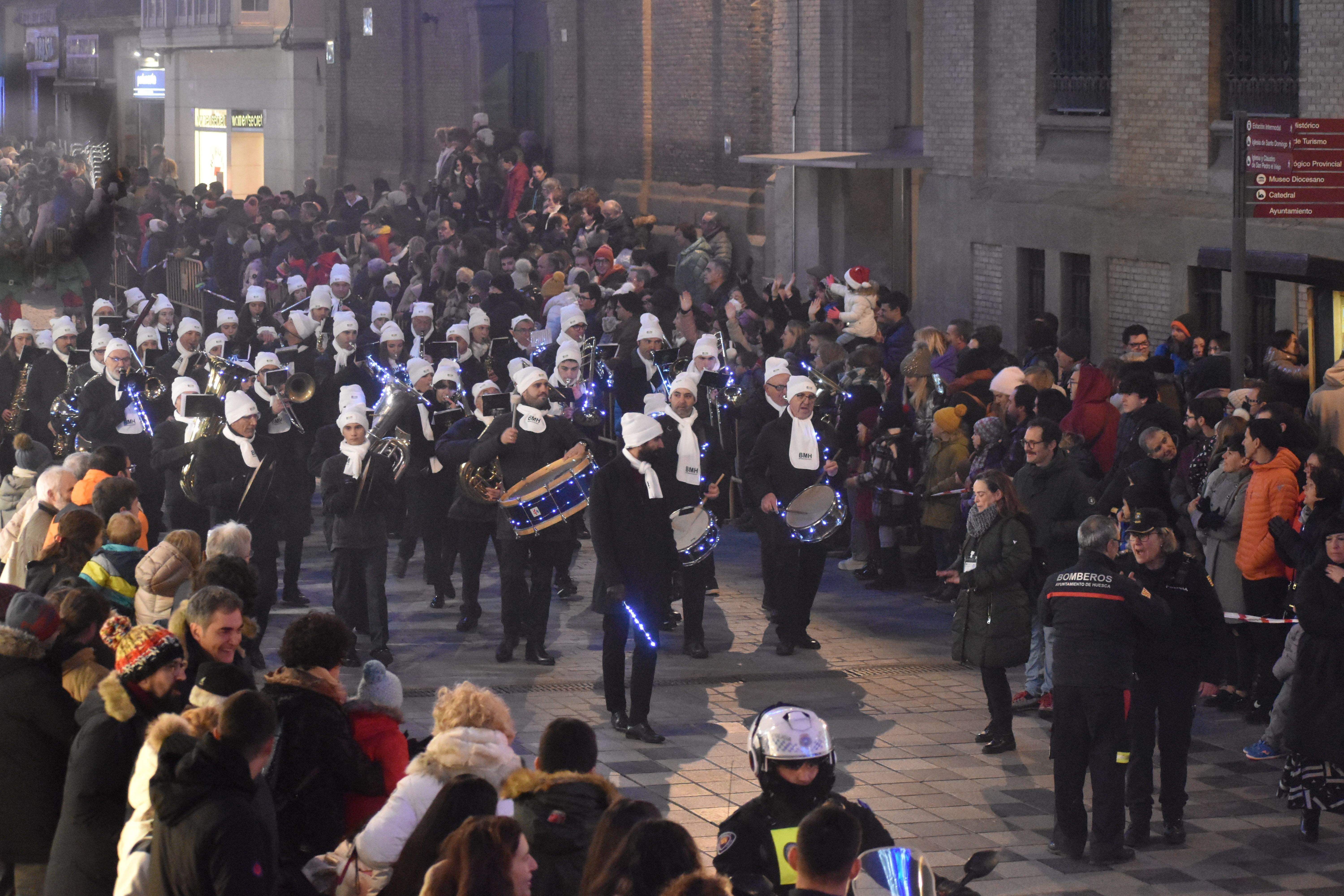 Cabalgata de los Reyes Magos de Oriente en Huesca. Foto María José Sampietro