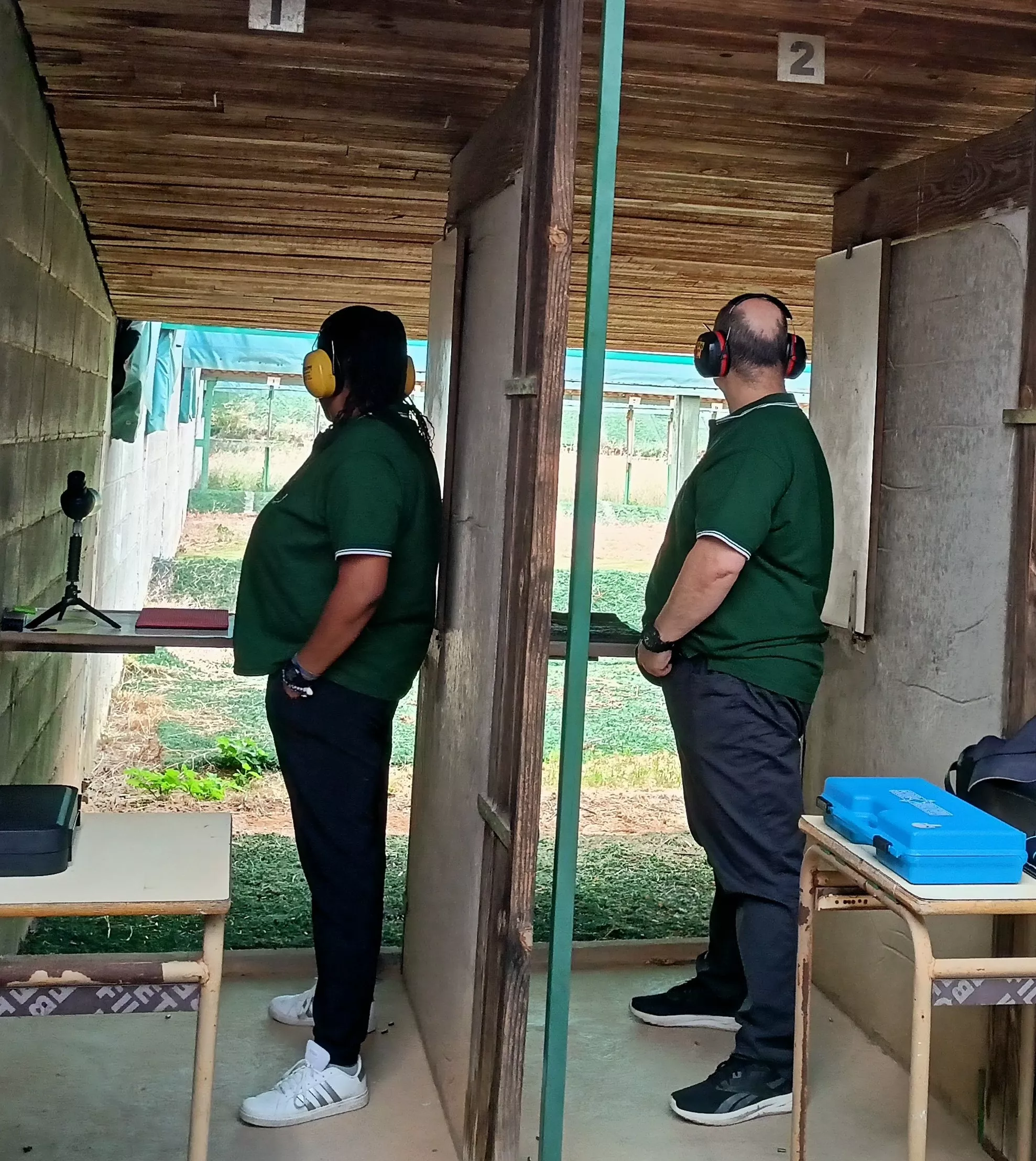 Edina Leal y Rafa Velasco durante la competición.