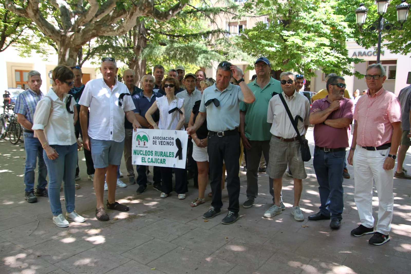 Concentración de Hega en homenaje a David Lafoz. Foto Carlos Neofato