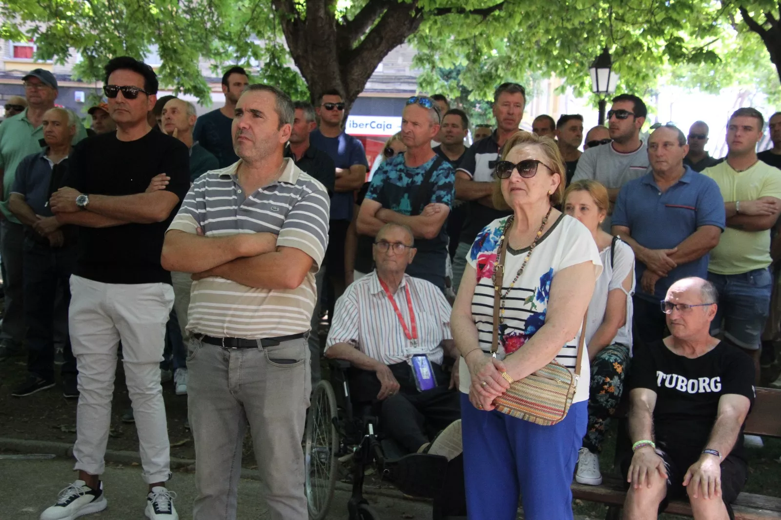 Concentración de Hega en homenaje a David Lafoz. Foto Carlos Neofato