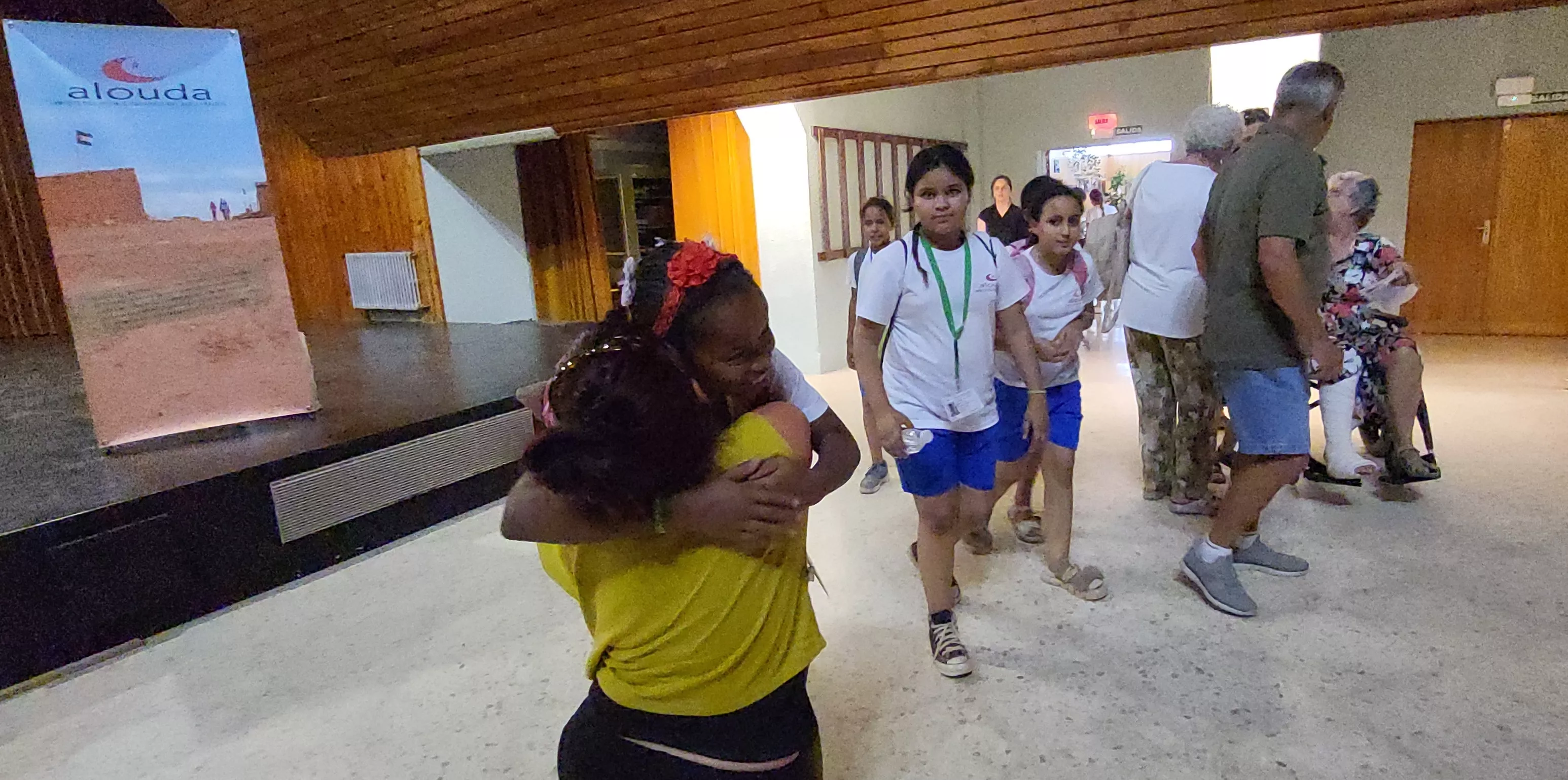 Recepción de los 41 niños y niñas saharauis del programa Vacaciones en paz de Alouda. Foto Mercedes Manterola