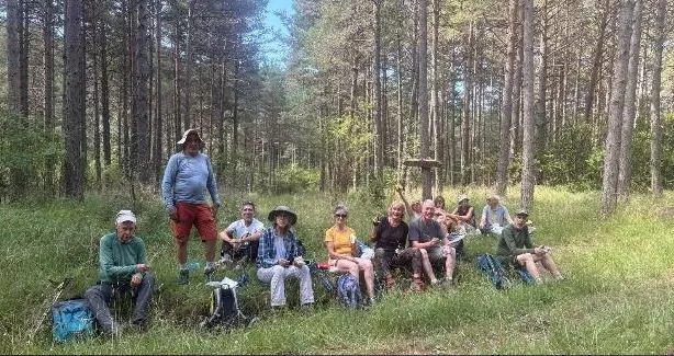 Imagen de los senderistas del CM Anayet