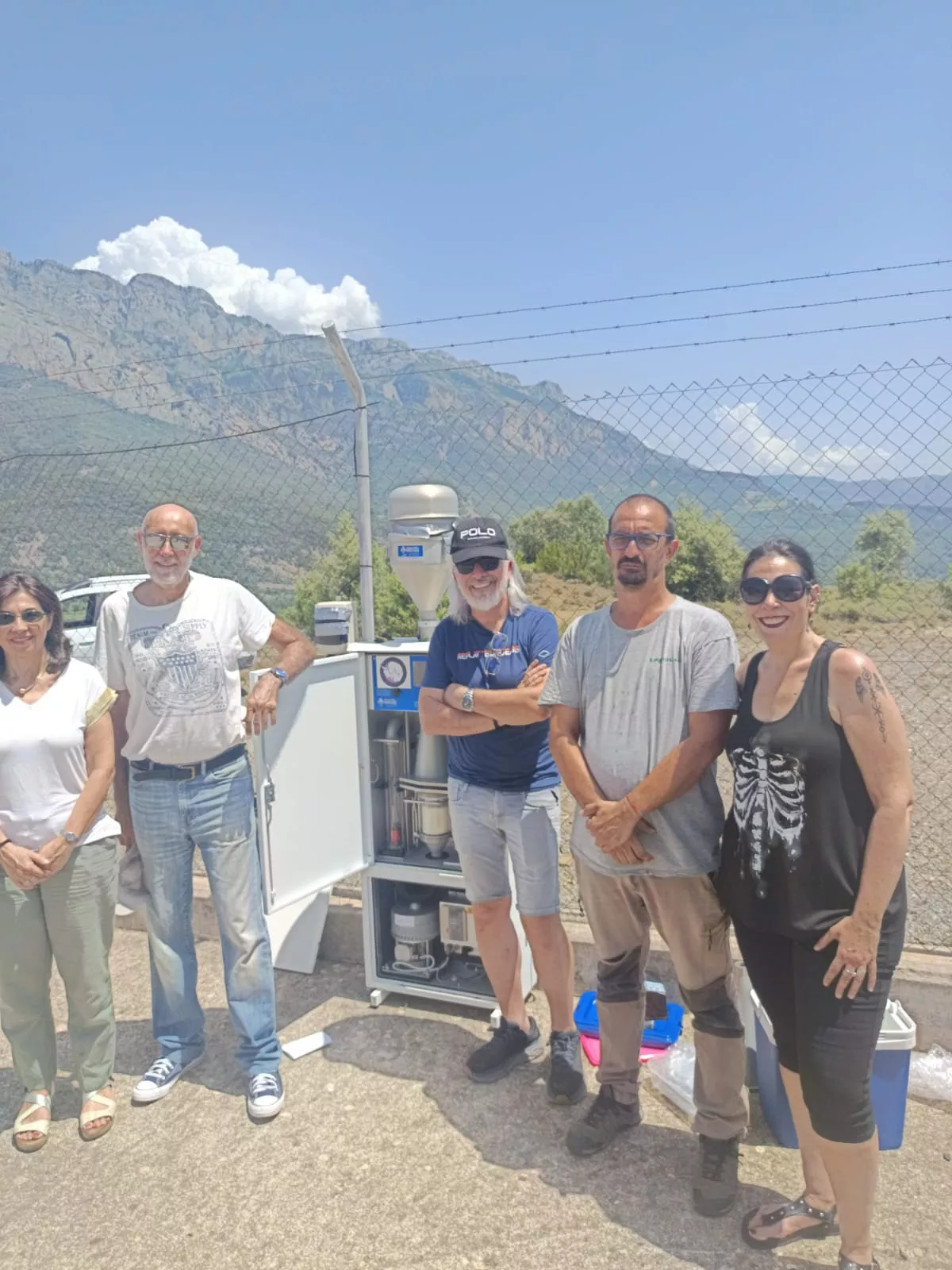Equipo encargado del estudio, en Torrelisa.