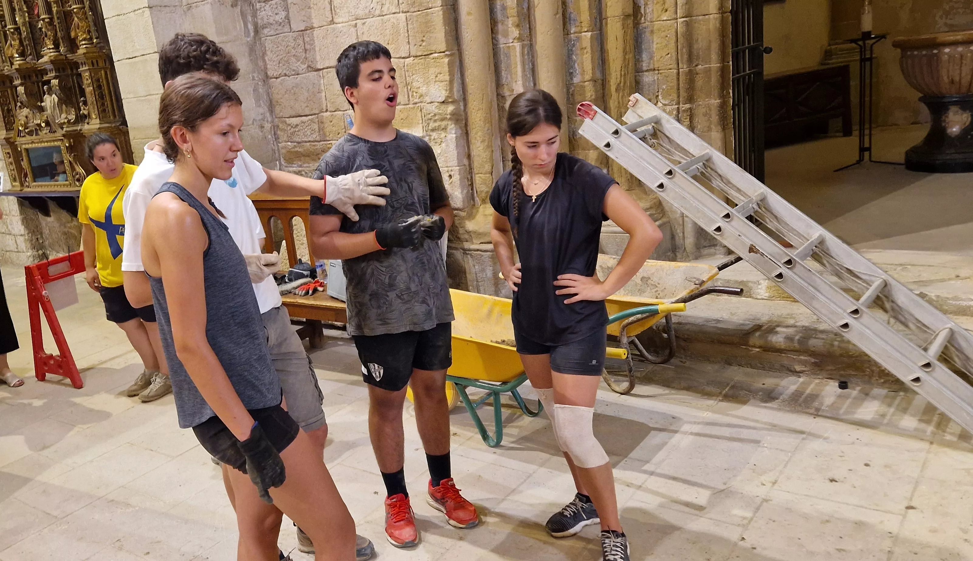 Campo de trabajo en San Pedro el Viejo. Foto Myriam Martínez