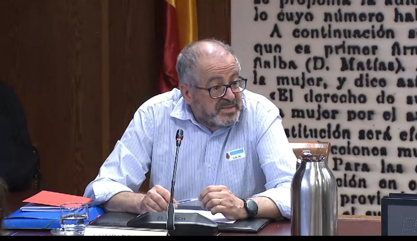 Lorenzo Serena en su comparecencia en el Senado