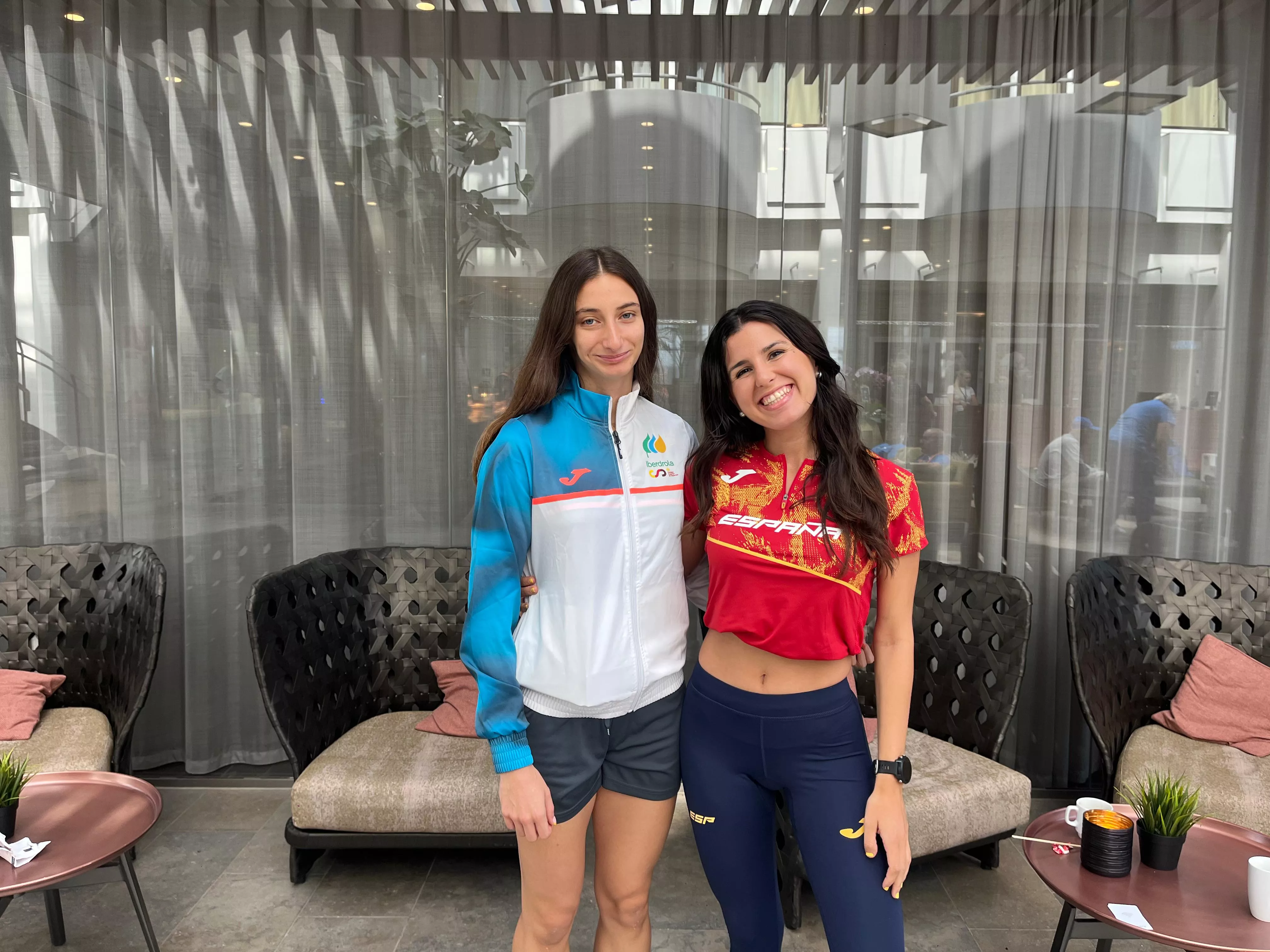 Elena Guiu y Eva Rico, las dos altoaragonesas en Bergen.