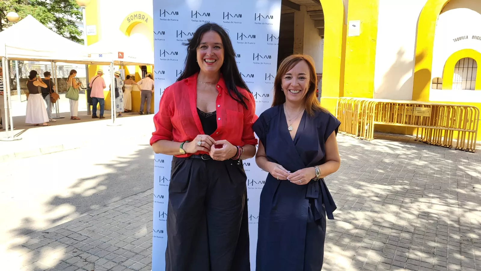 Lorena Orduna y Gemma Allué, alcaldesa y concejal delegada de la Plaza de Toros de Huesca Lorena Orduna y Gemma Allué, alcaldesa y concejal delegada de la Plaza de Toros de Huesca