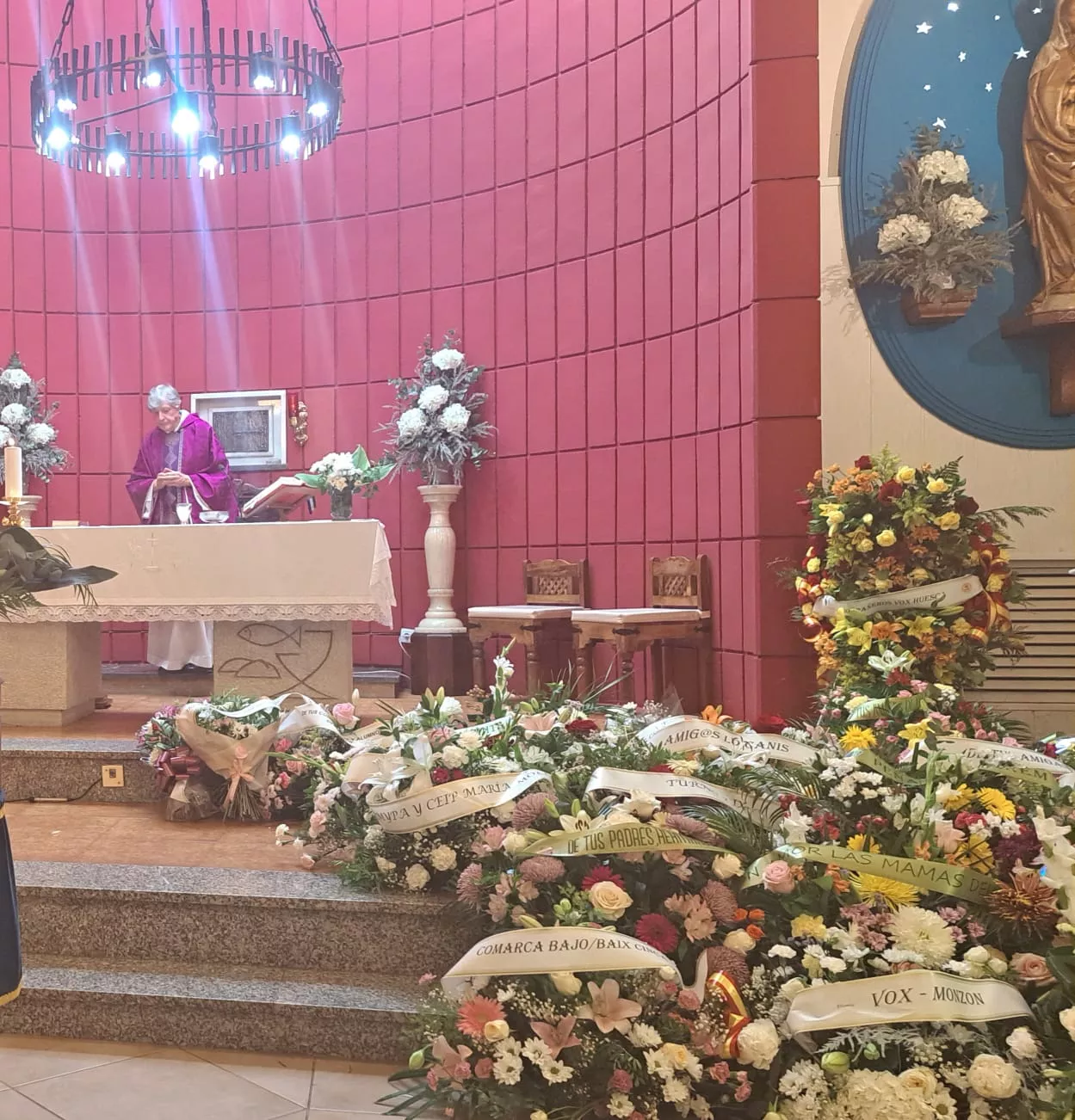 Funeral por Mari Carmen Galán en Fraga