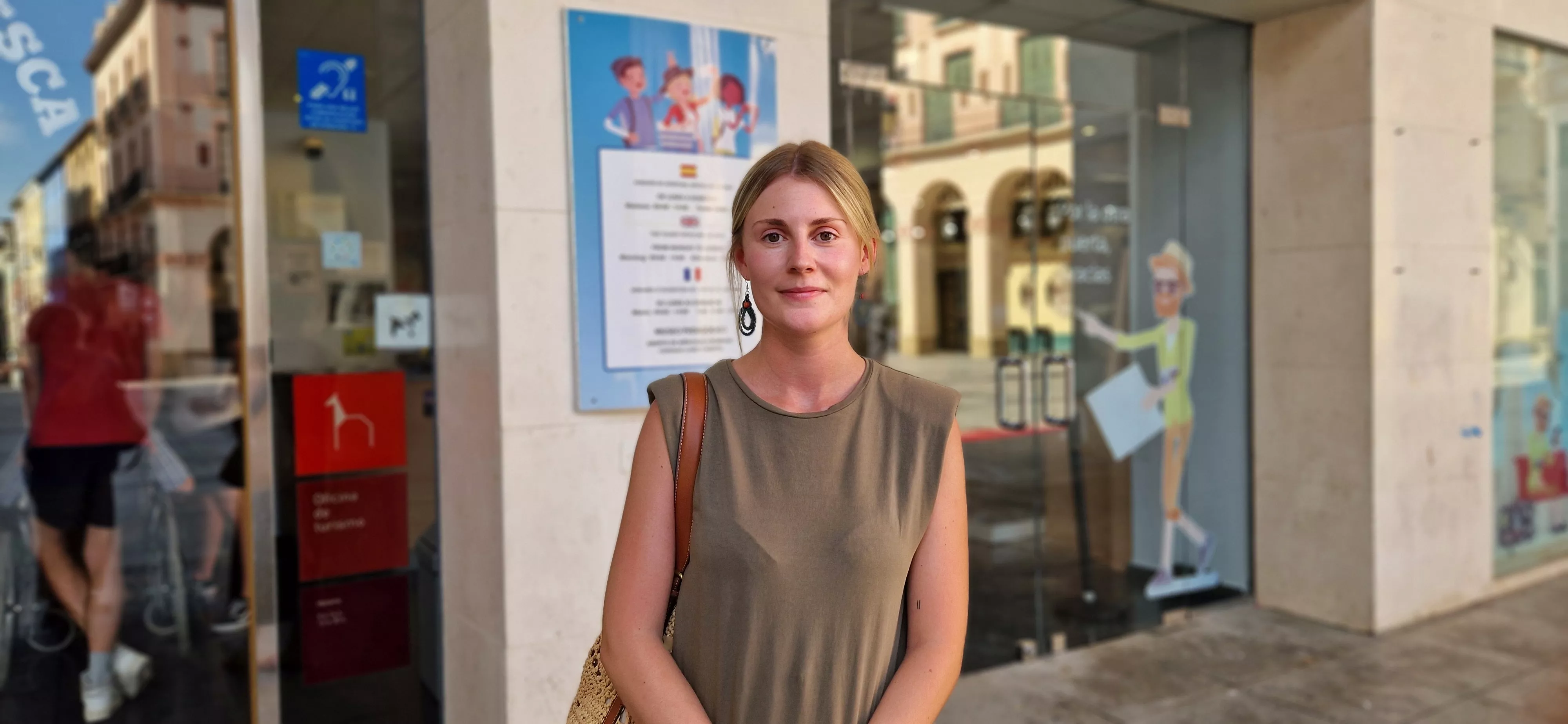 Julia Fernández, monitora de la Cruz Blanca. Foto Myriam Martínez