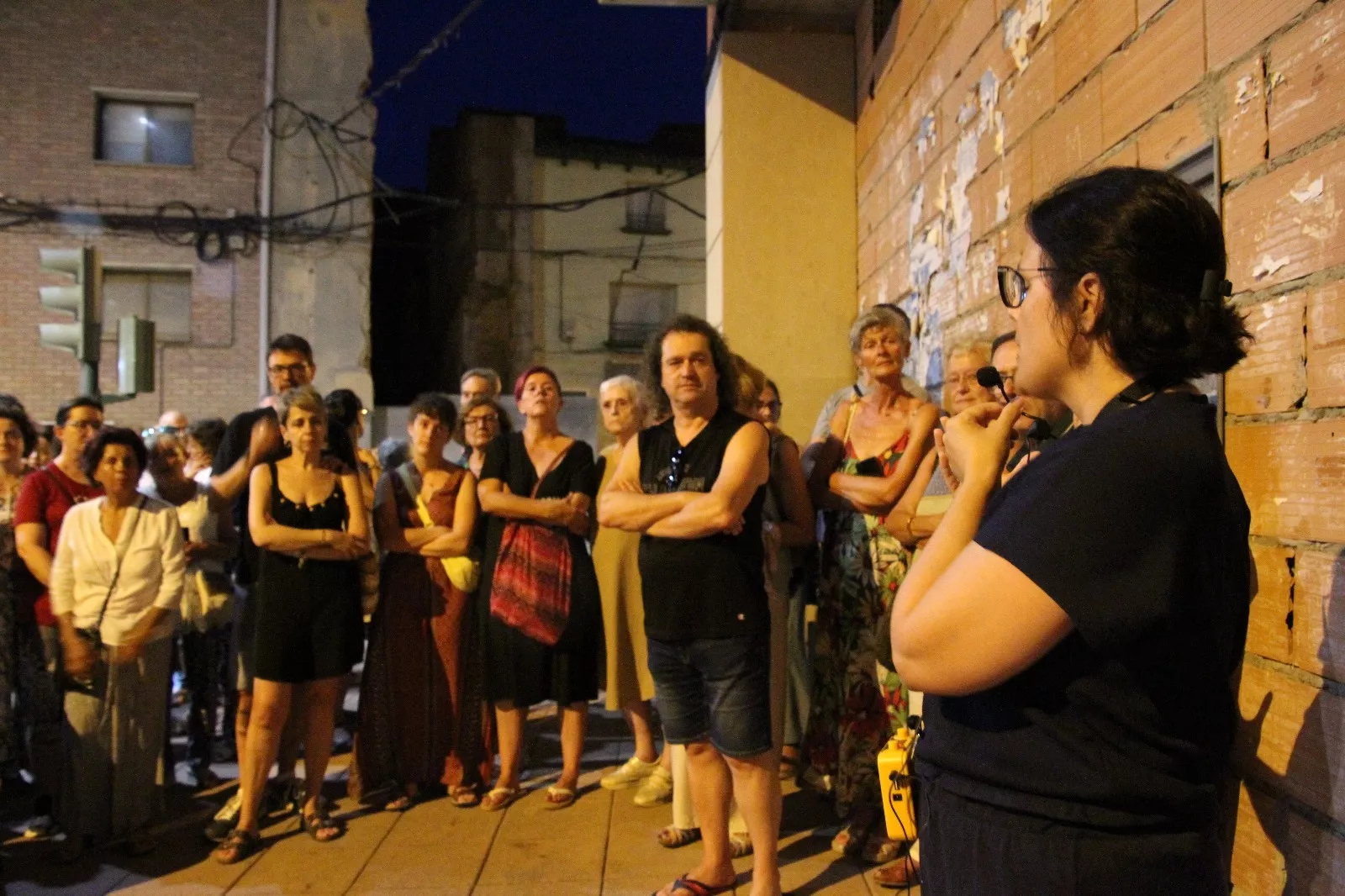 Un paseo por la historia de Sariñena con Gemma Grau Gallardo. Foto Carlos Neofato