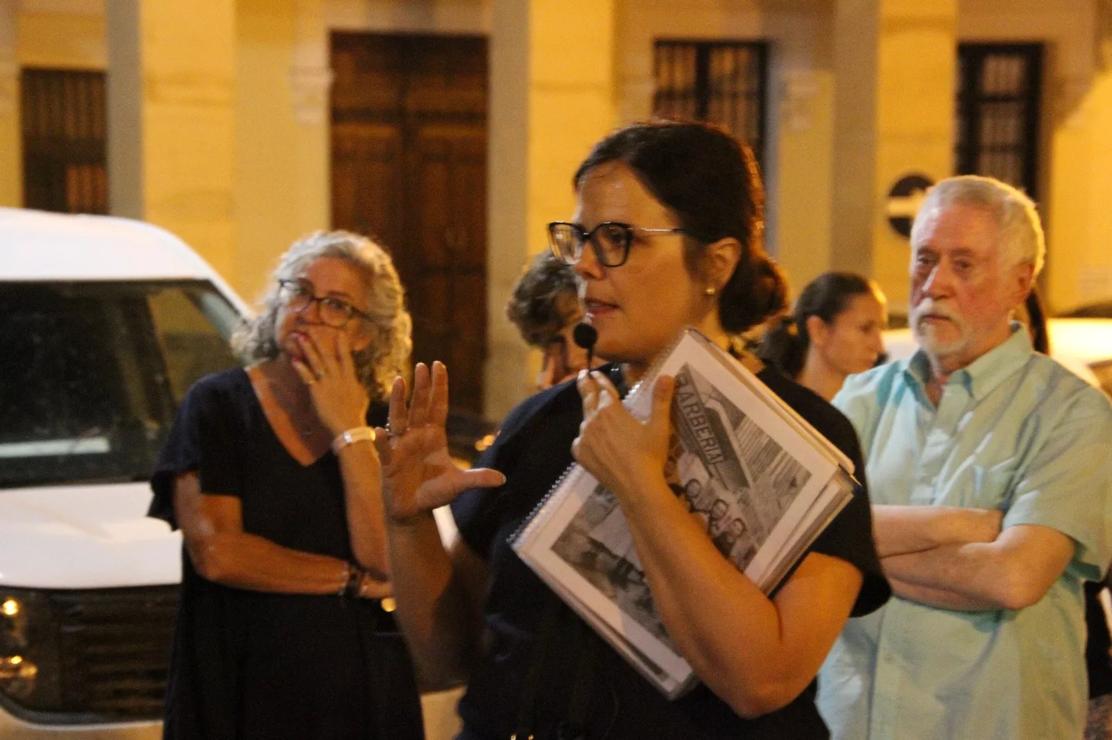 Un paseo por la historia de Sariñena con Gemma Grau Gallardo. Foto Carlos Neofato