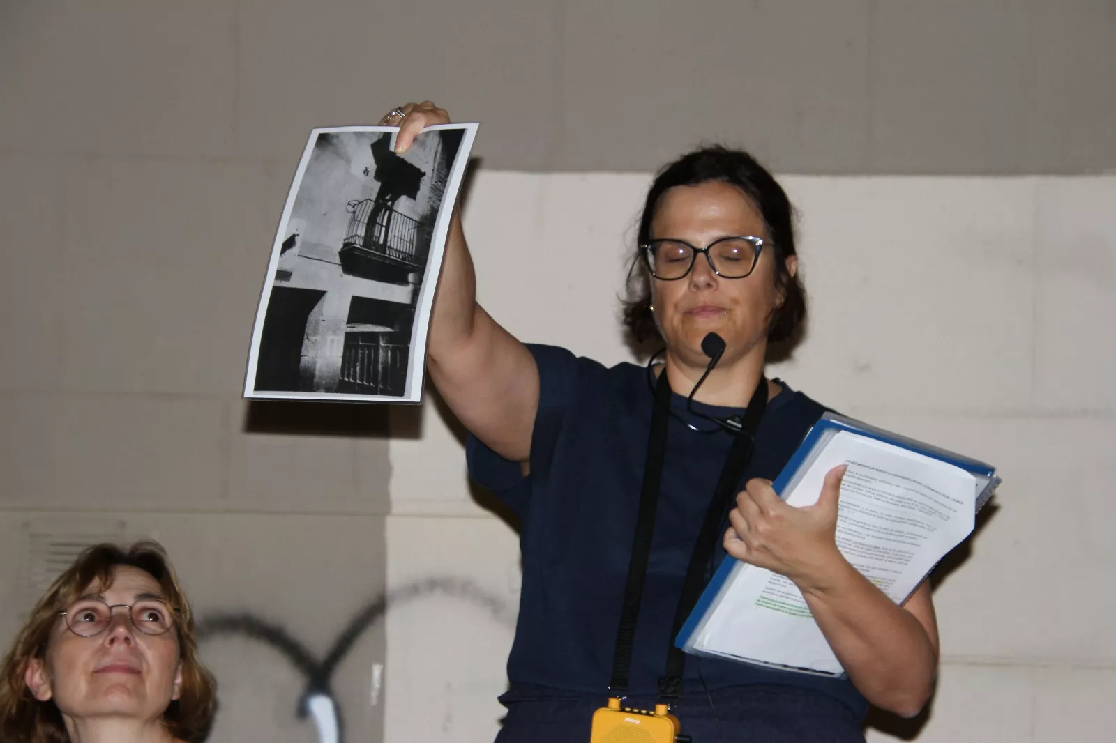 Un paseo por la historia de Sariñena con Gemma Grau Gallardo. Foto Carlos Neofato