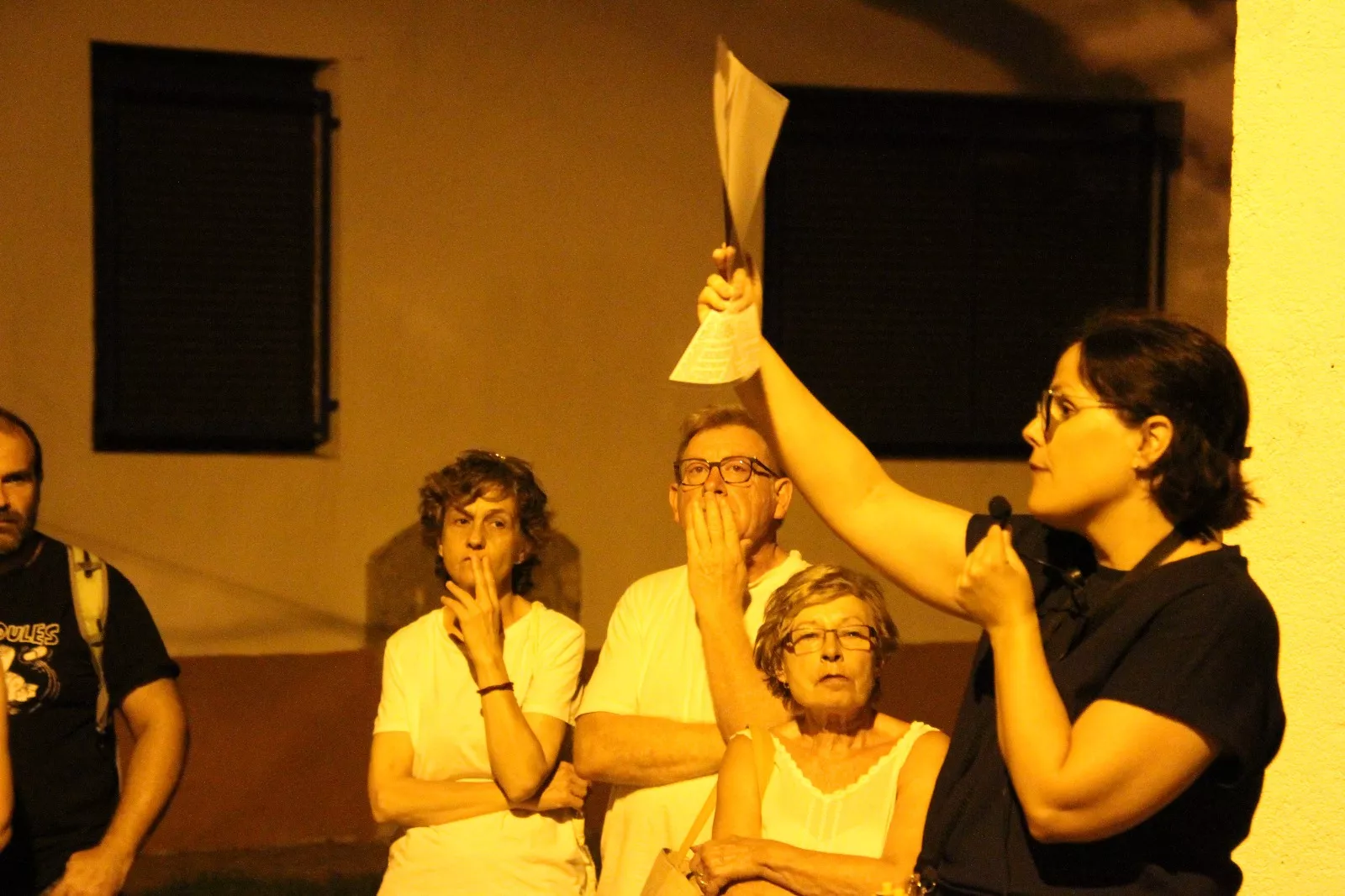 Un paseo por la historia de Sariñena con Gemma Grau Gallardo. Foto Carlos Neofato