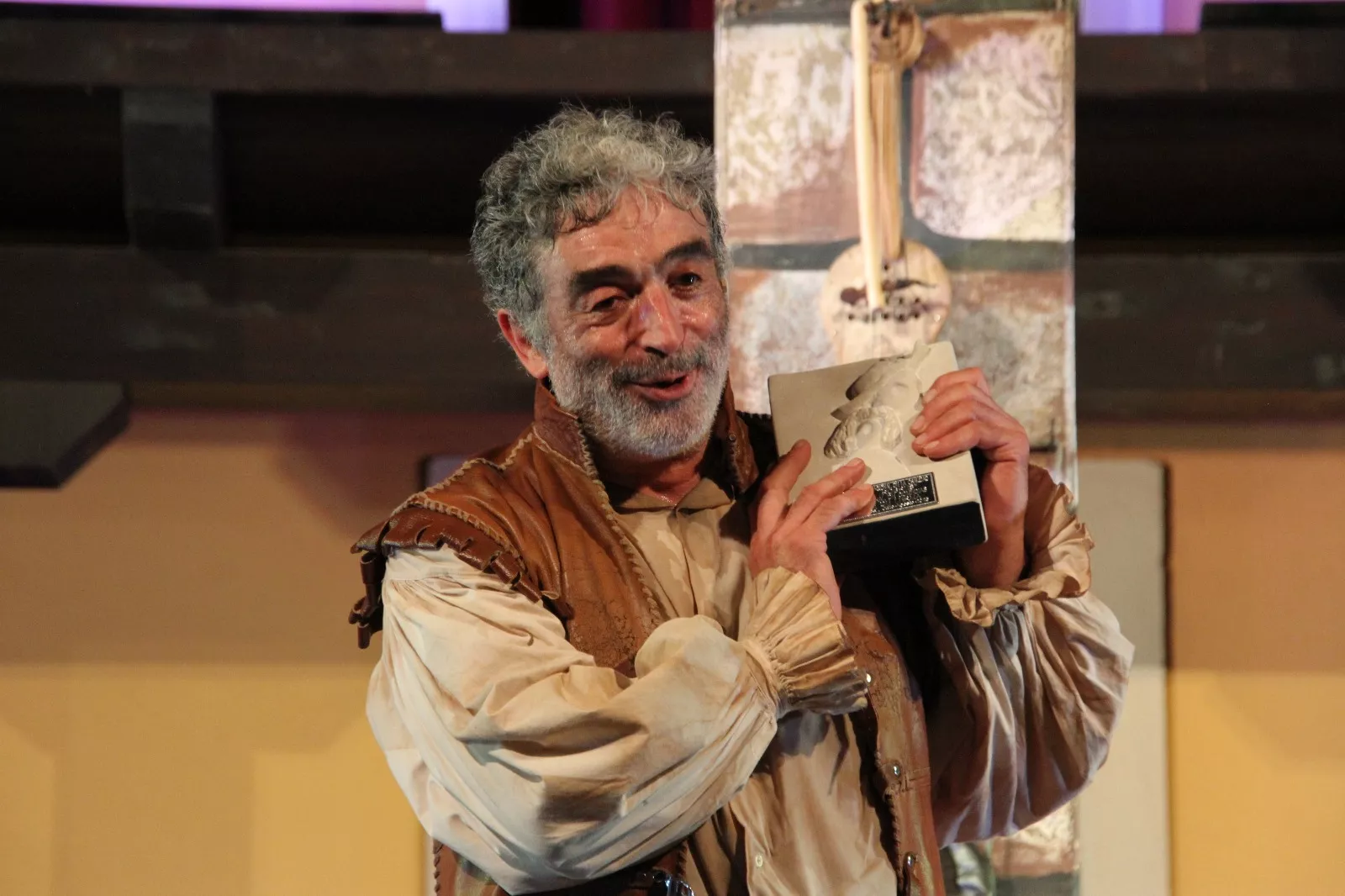 El lazarillo de Tormes en Robres a cargo de "El duende de Lerma" . Foto Carlos Neofato