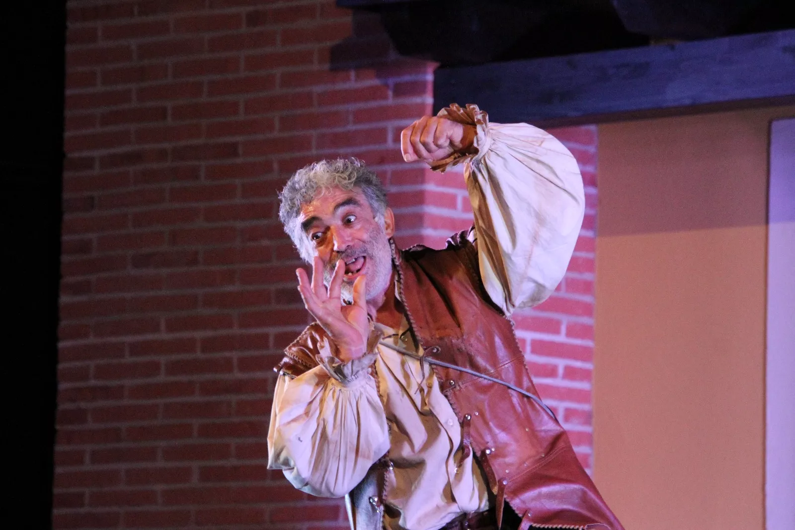 El lazarillo de Tormes en Robres a cargo de "El duende de Lerma" . Foto Carlos Neofato