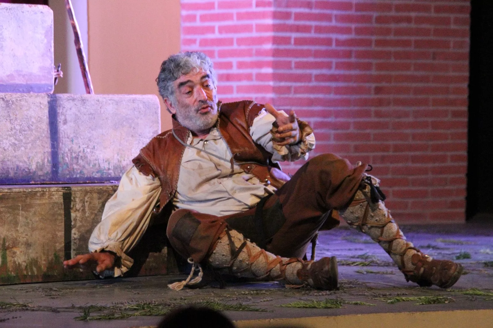 El lazarillo de Tormes en Robres a cargo de "El duende de Lerma" . Foto Carlos Neofato