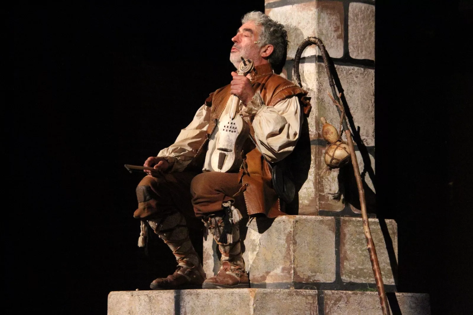El lazarillo de Tormes en Robres a cargo de "El duende de Lerma" . Foto Carlos Neofato