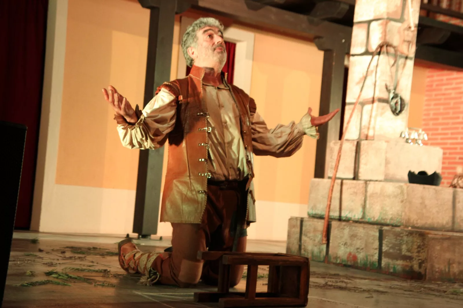 El lazarillo de Tormes en Robres a cargo de "El duende de Lerma" . Foto Carlos Neofato