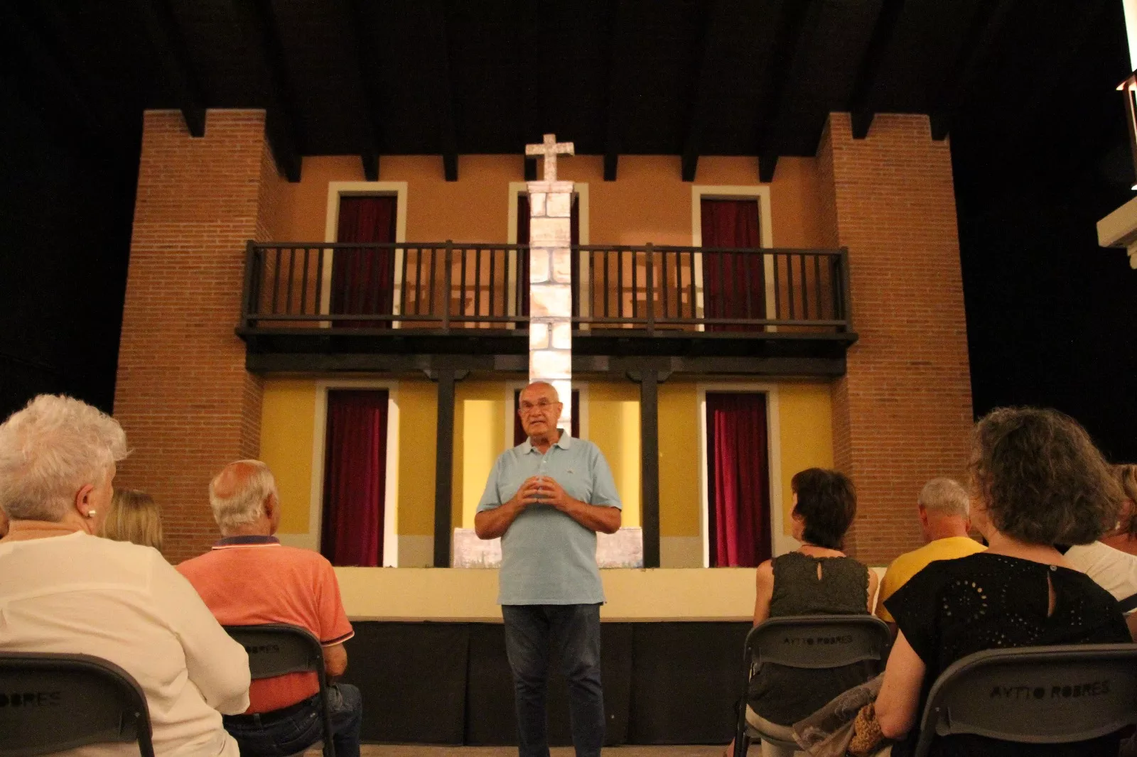 El lazarillo de Tormes en Robres a cargo de "El duende de Lerma" . Foto Carlos Neofato