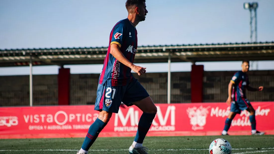 Dani Ojeda en el partido en Tarazona