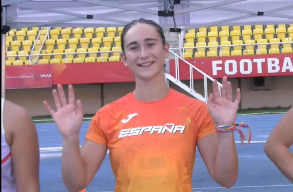 Belén Villarroya, durante la presentación de la prueba.