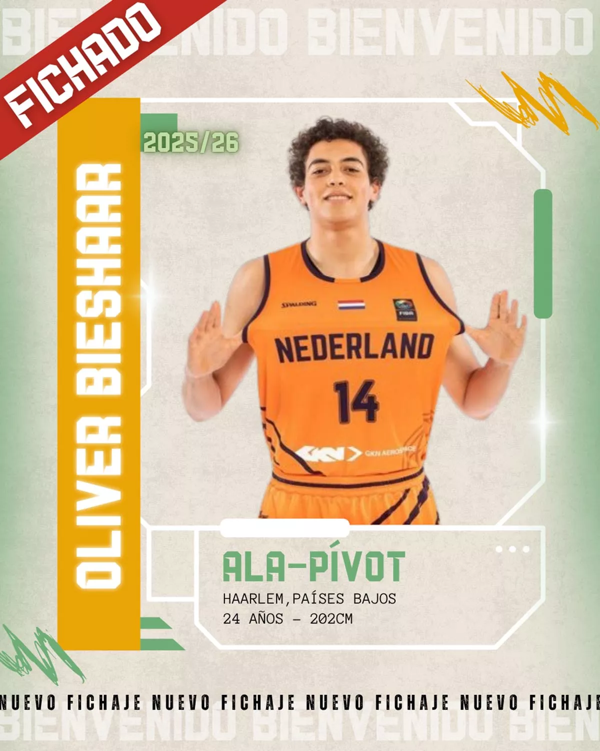 Oliver Bieshaar, nuevo jugador de Lobe Huesca la Magia