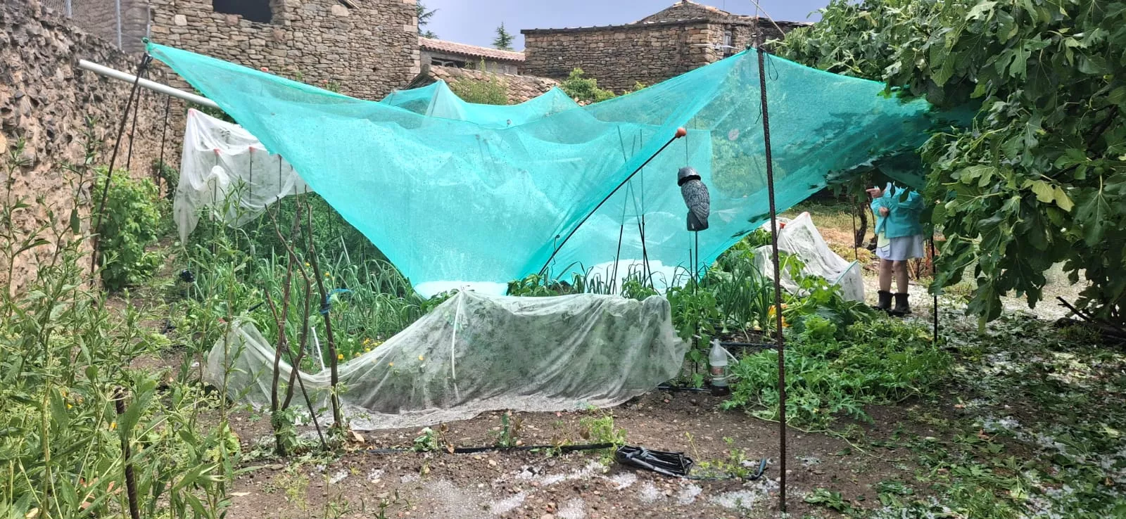 Granizada en Lecina.