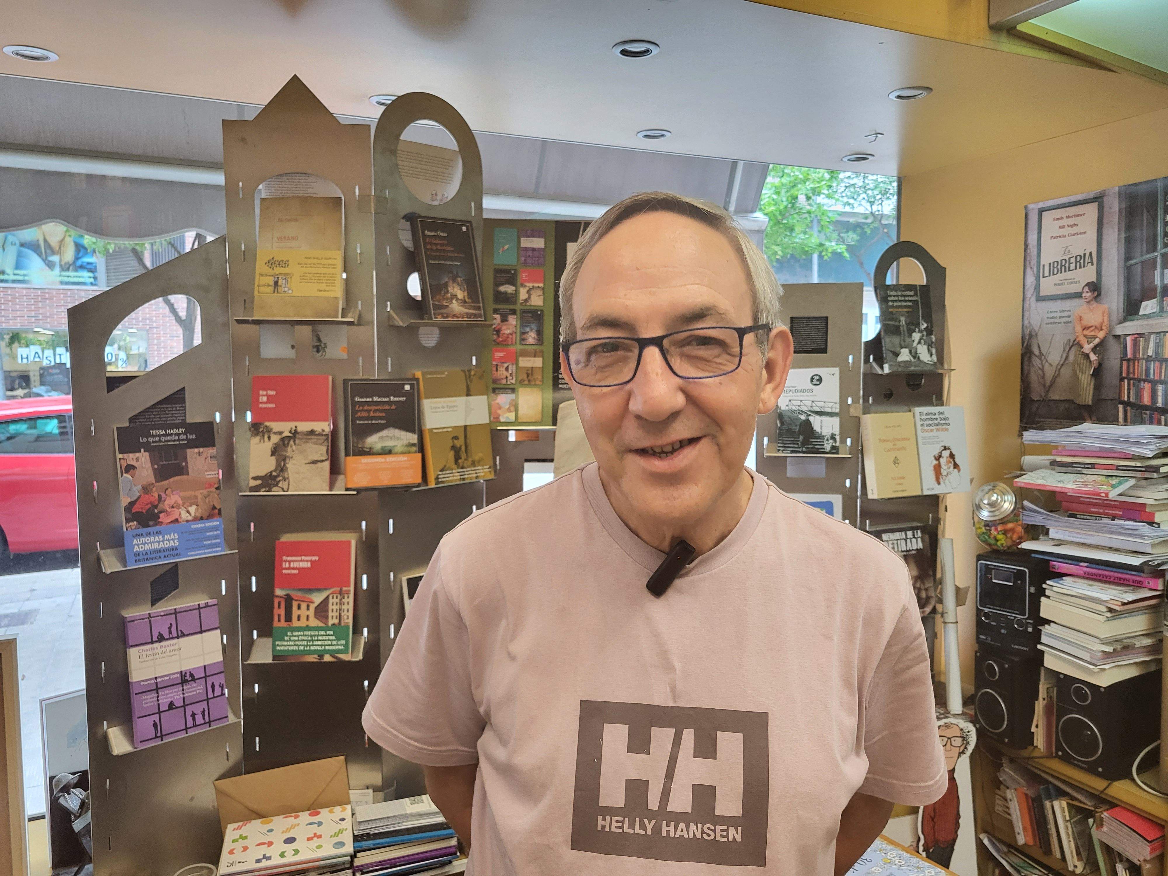 Chema Aniés, de la Librería Anónima