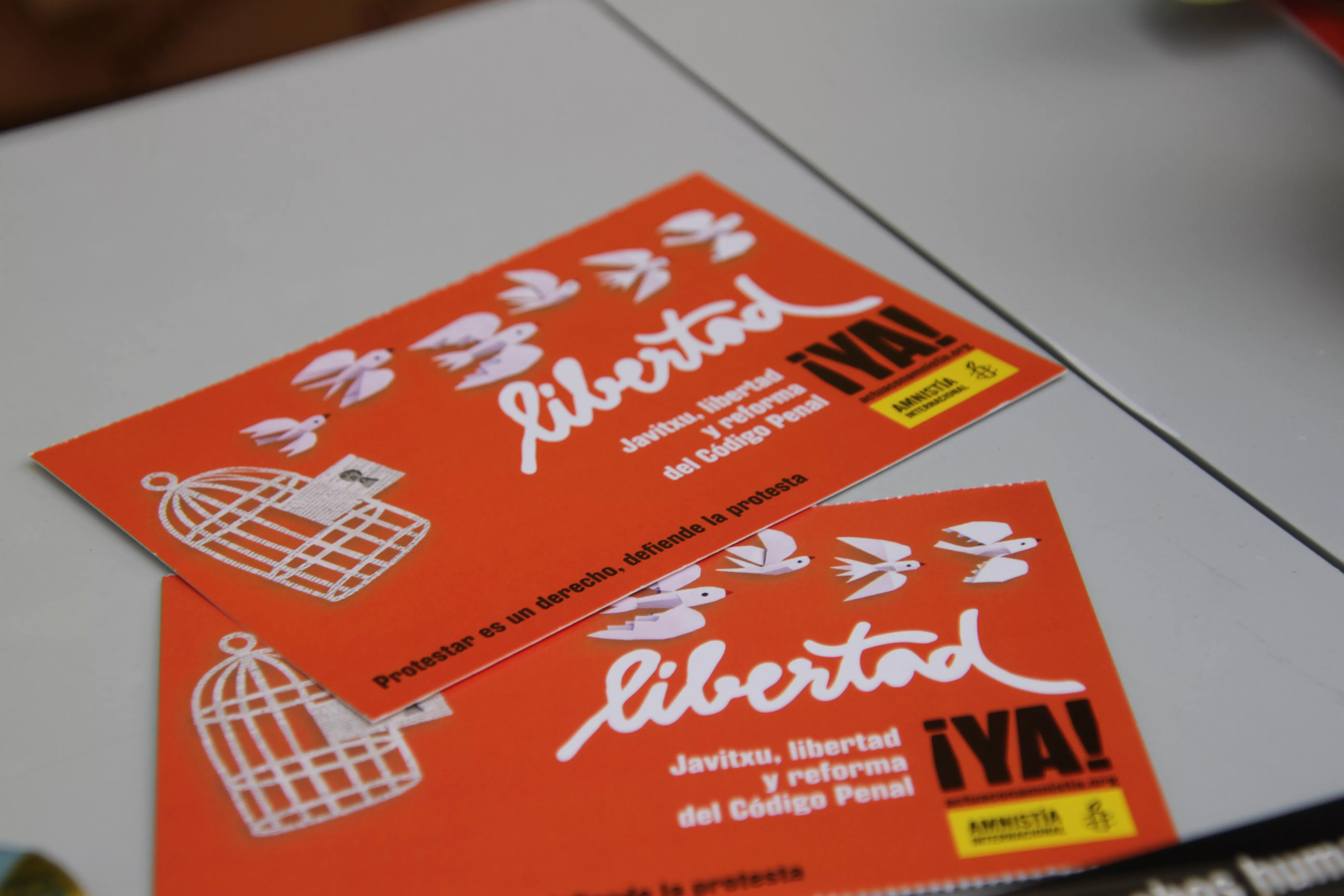 Acción solidaria con los 6 de Zaragoza en Huesca. Foto Carlos Neofato