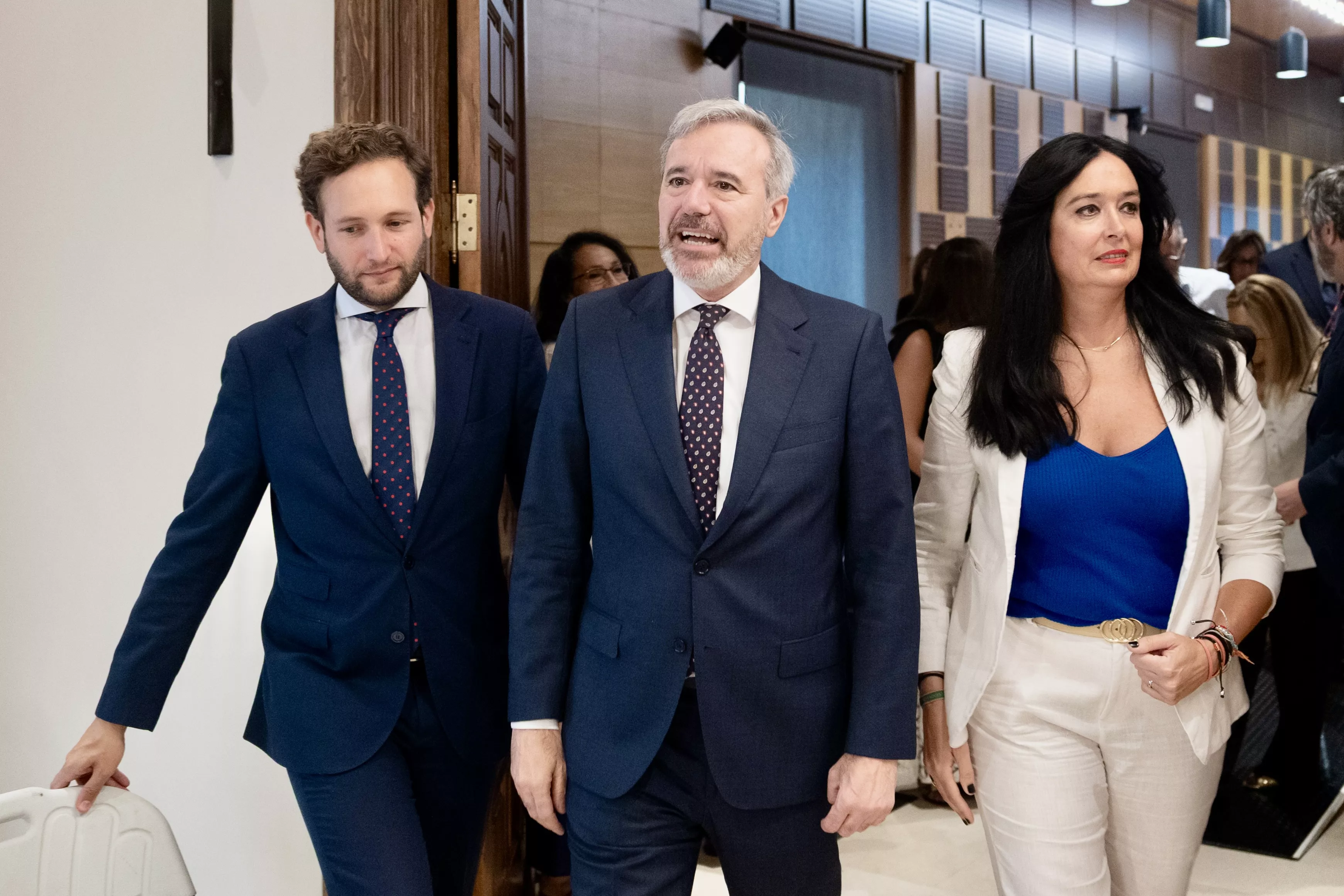 Isaac Claver, Jorge Azcón y Lorena Orduna en el Debate sobre el Estado de la Ciudad
