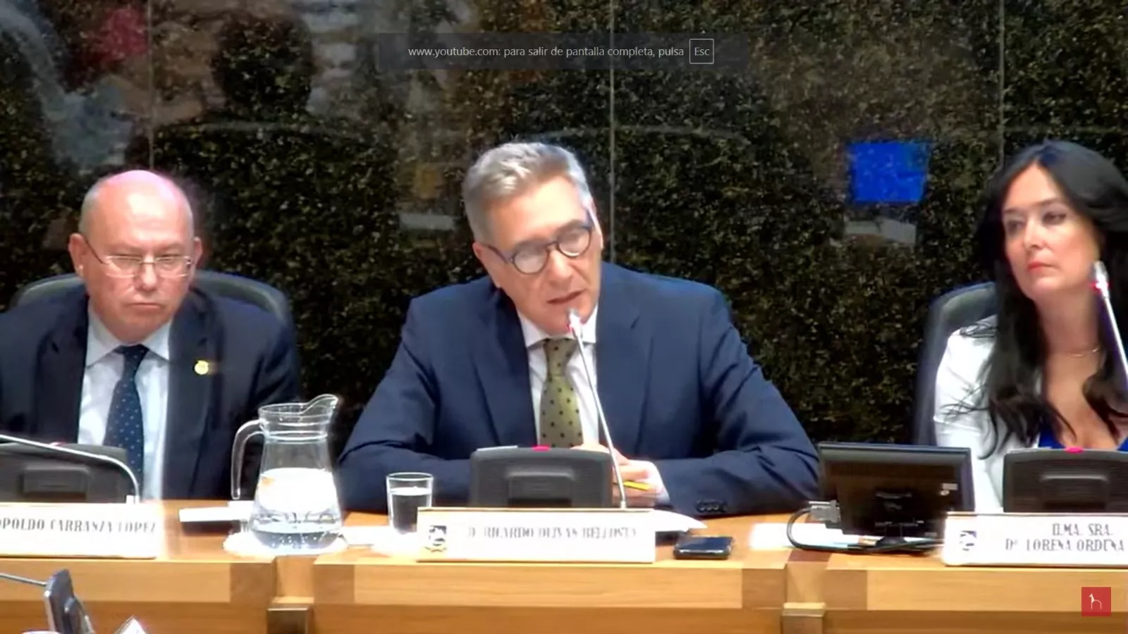 Ricardo Oliván en su intervención