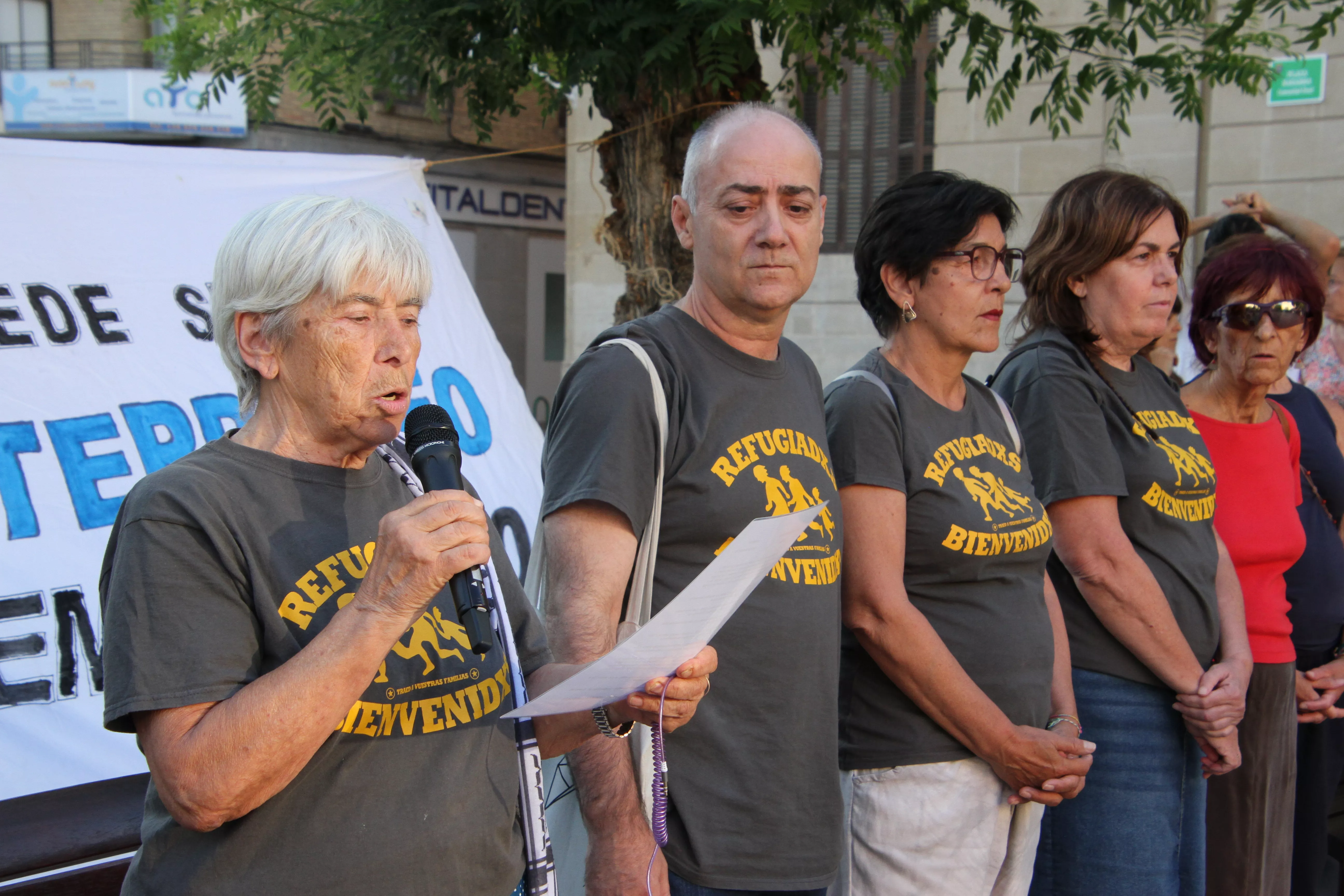 Concentración contra el racismo celebrada en Huesca. Foto Carlos Neofato