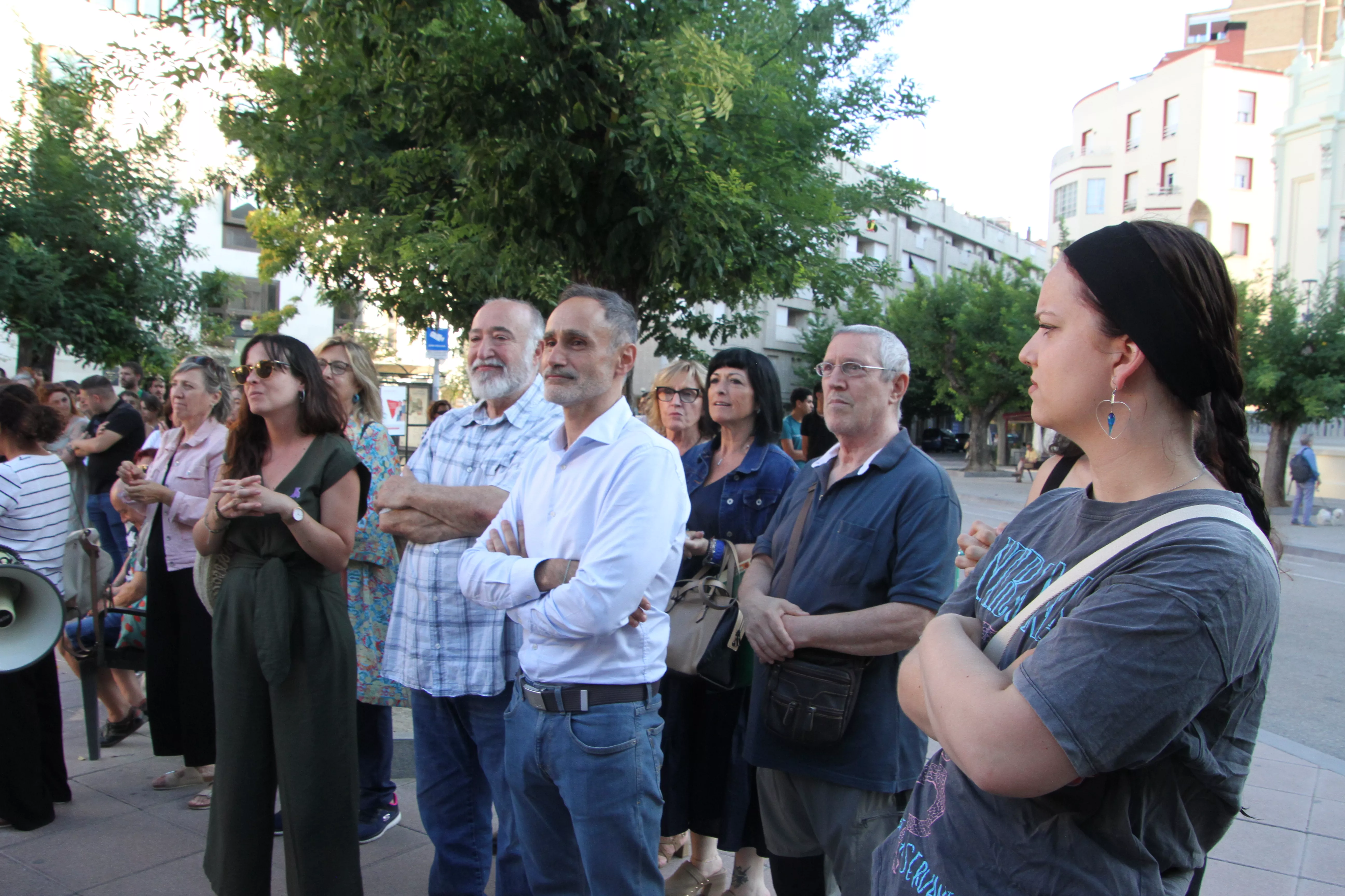 Concentración contra el racismo celebrada en Huesca. Foto Carlos Neofato
