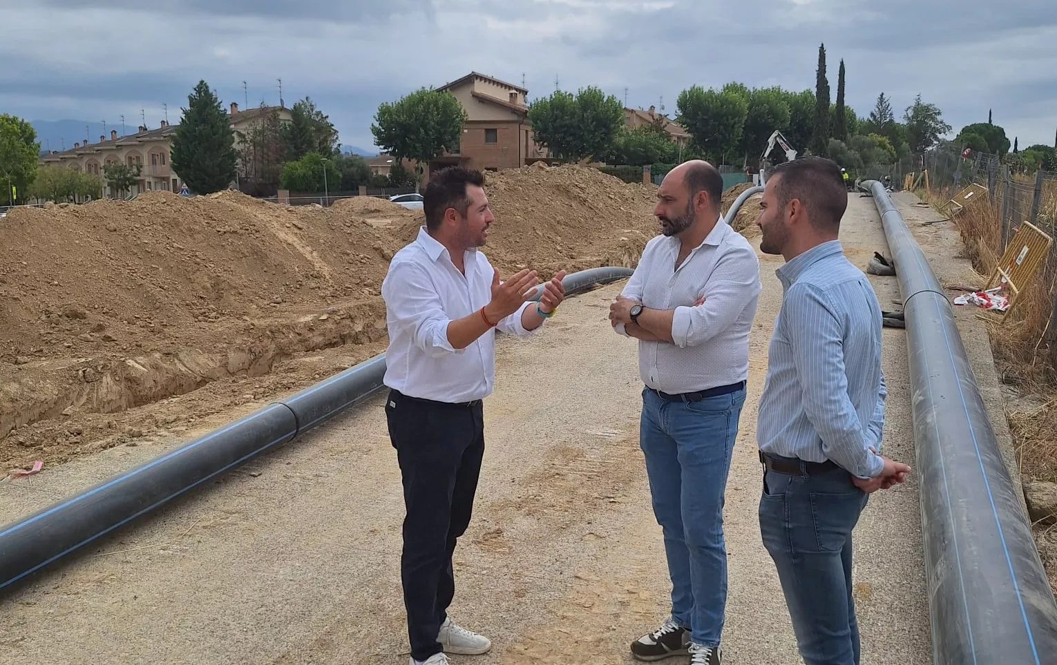 Visita a las obras del Anillo Perimetral del Agua de Barbastro. Visita a las obras del Anillo Perimetral del Agua de Barbastro.
