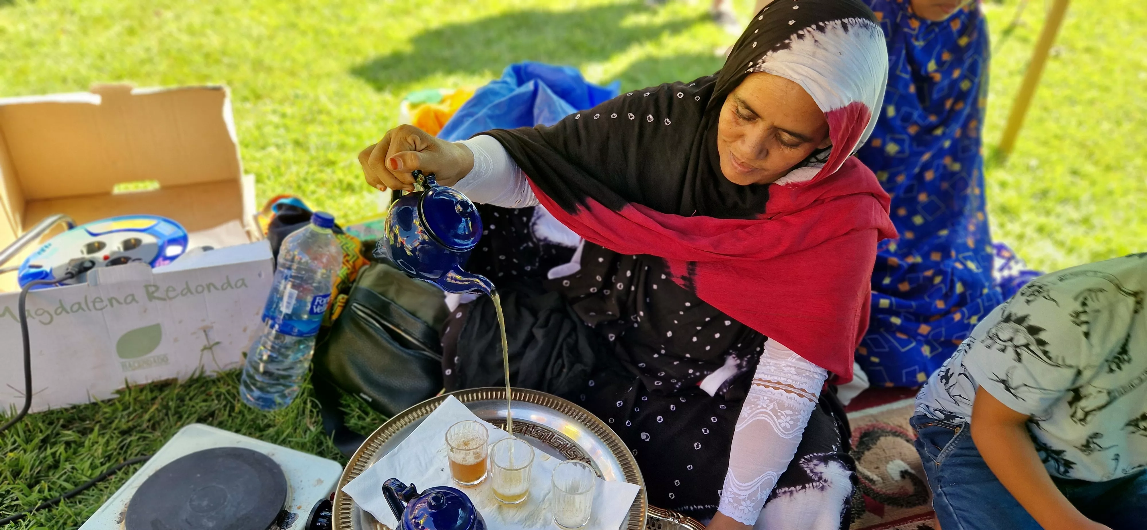 Fiesta celebrada en Aspace Huesca con los niños saharauis. Foto Myriam Martínez