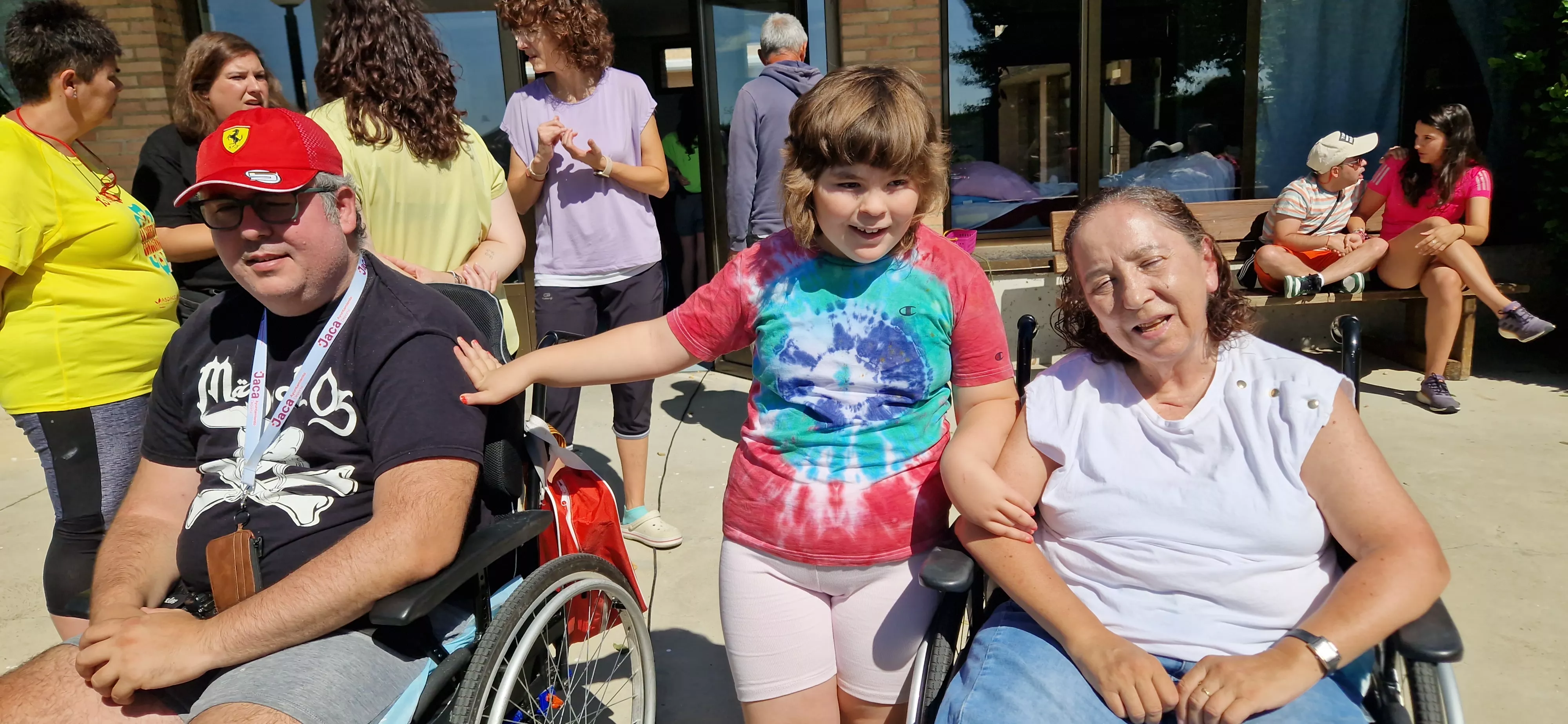 Fiesta celebrada en Aspace Huesca con los niños saharauis. Foto Myriam Martínez