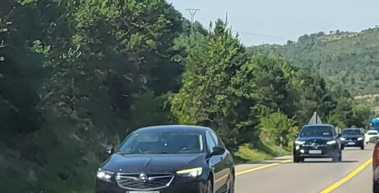 Imagen de archivo de la N-330 en Hospital de Ipiés.