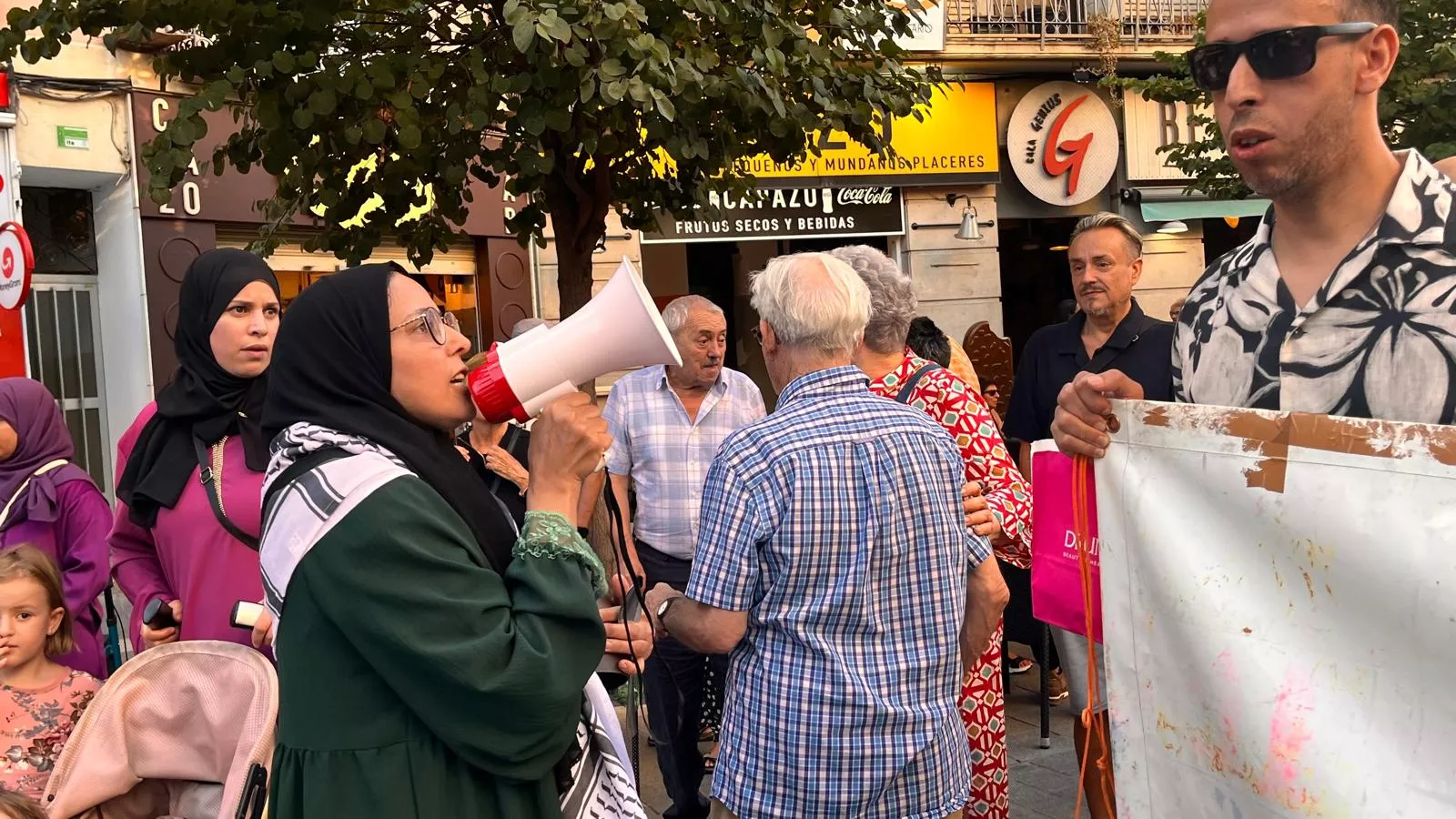 Manifestación en Huesca en solidaridad con Palestina. Foto Mercedes Manterola