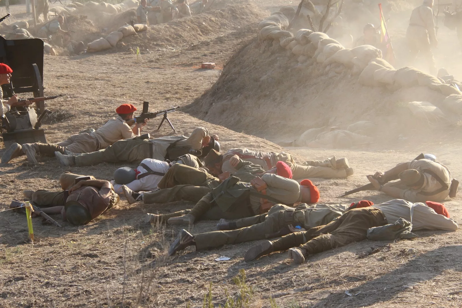 Recreación de la Batalla del Ebro de Fayón. Foto Carlos Neofato