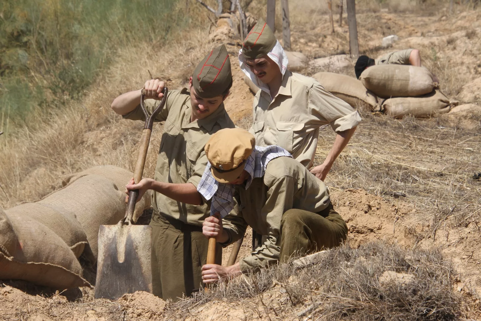 Recreación de la Batalla del Ebro de Fayón. Foto Carlos Neofato
