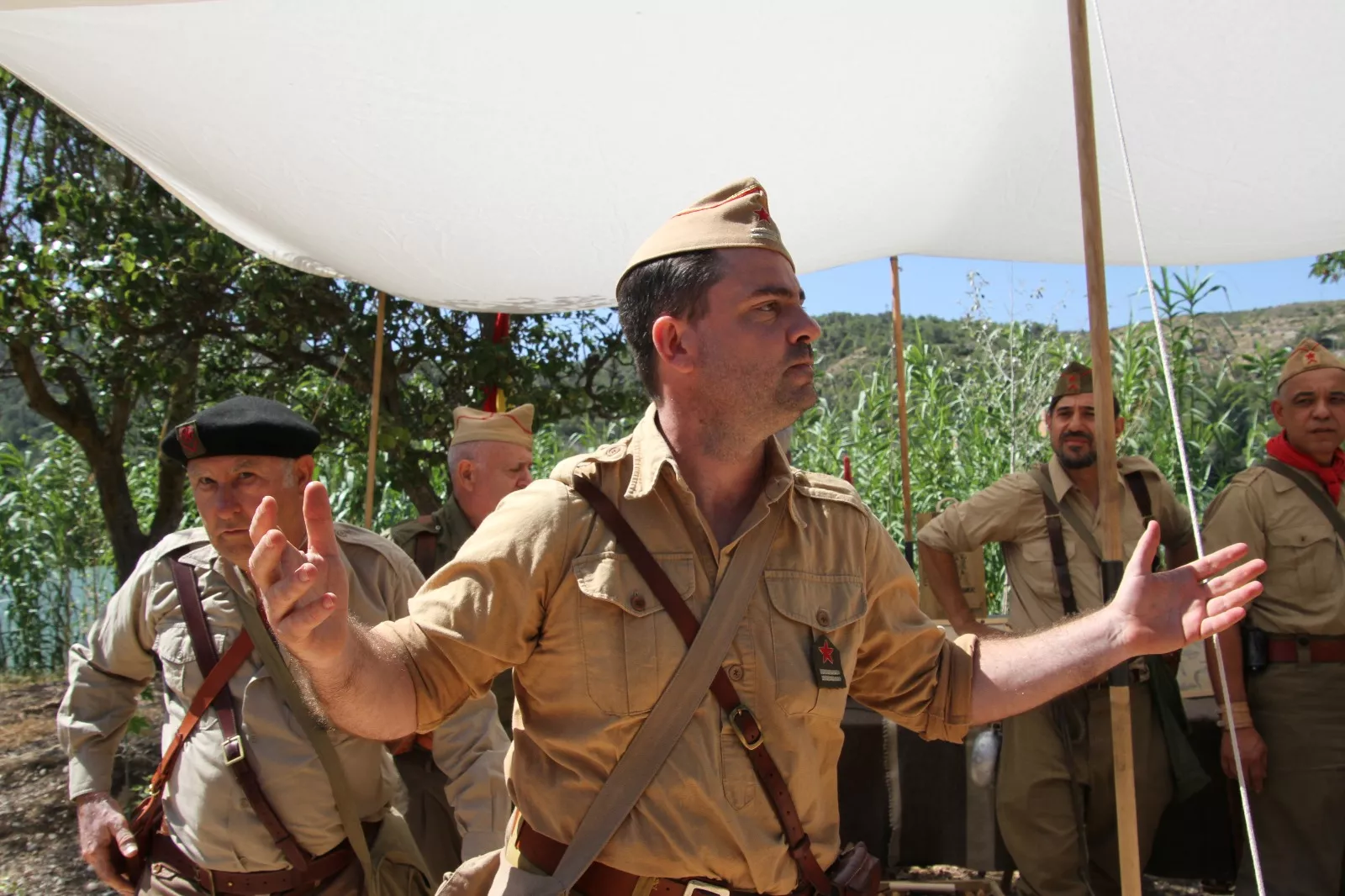 Recreación de la Batalla del Ebro de Fayón. Foto Carlos Neofato