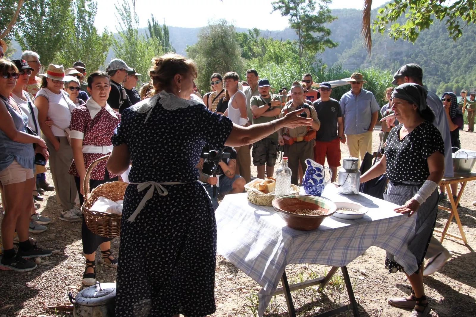 Recreación de la Batalla del Ebro de Fayón. Foto Carlos Neofato