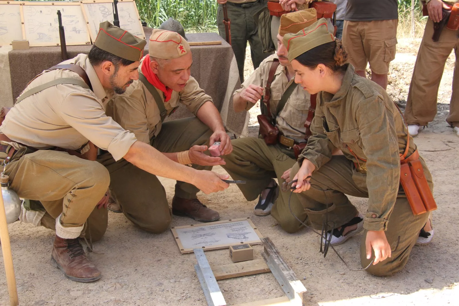 Recreación de la Batalla del Ebro de Fayón. Foto Carlos Neofato