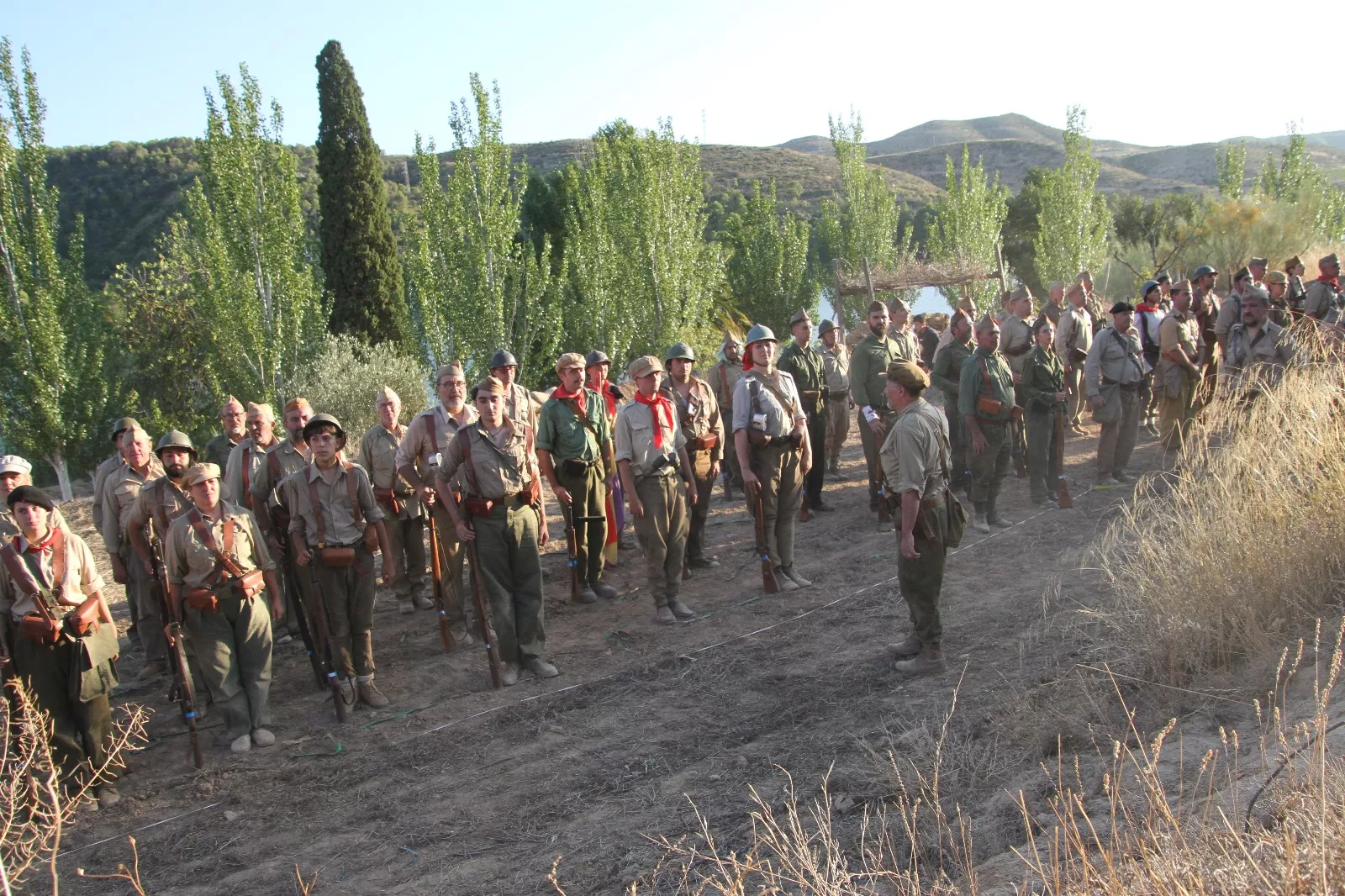 Recreación de la Batalla del Ebro de Fayón. Foto Carlos Neofato