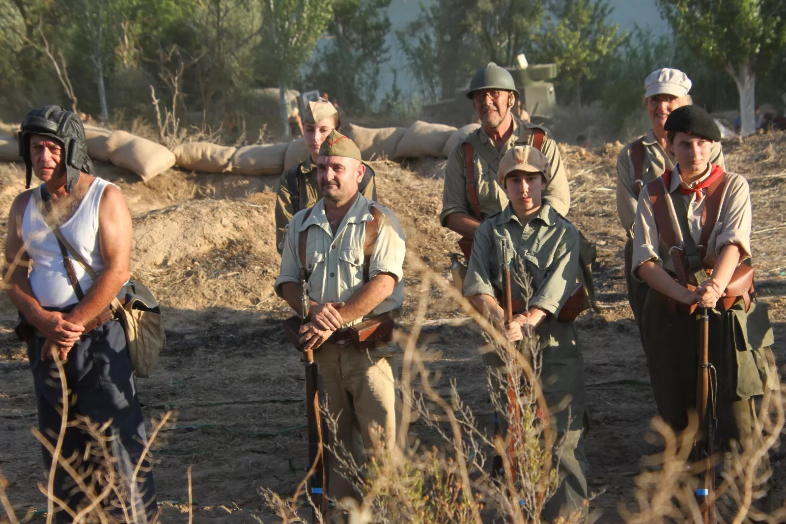 Recreación de la Batalla del Ebro de Fayón. Foto Carlos Neofato