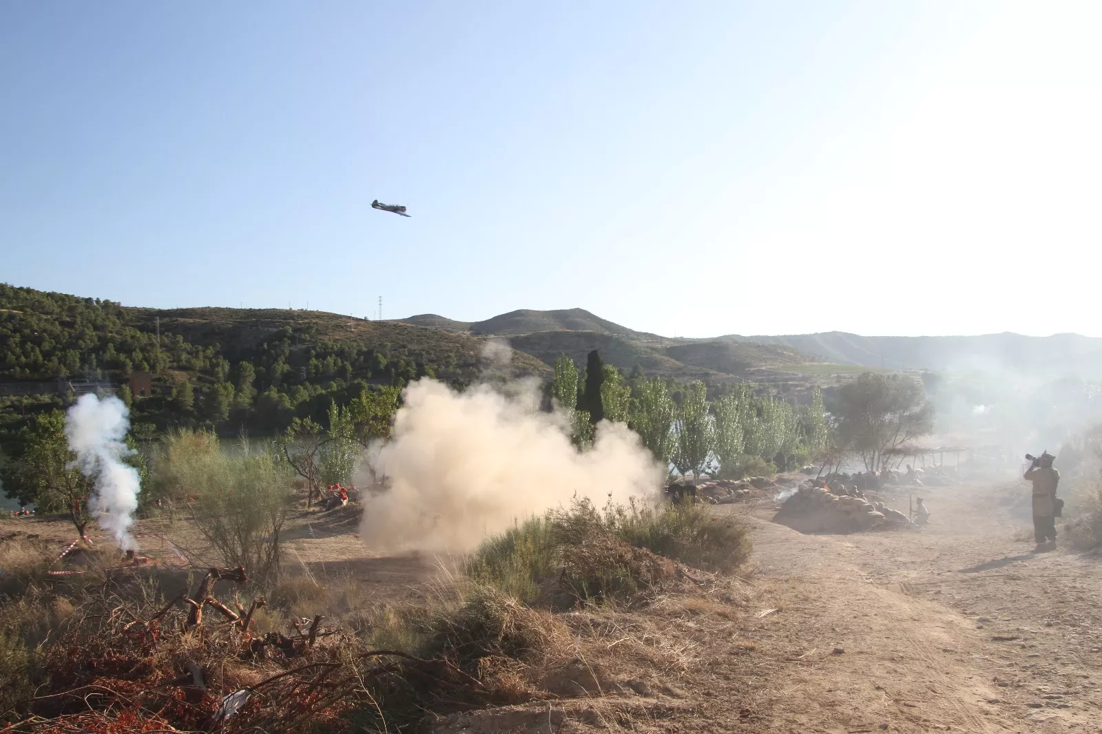 Recreación de la Batalla del Ebro de Fayón. Foto Carlos Neofato