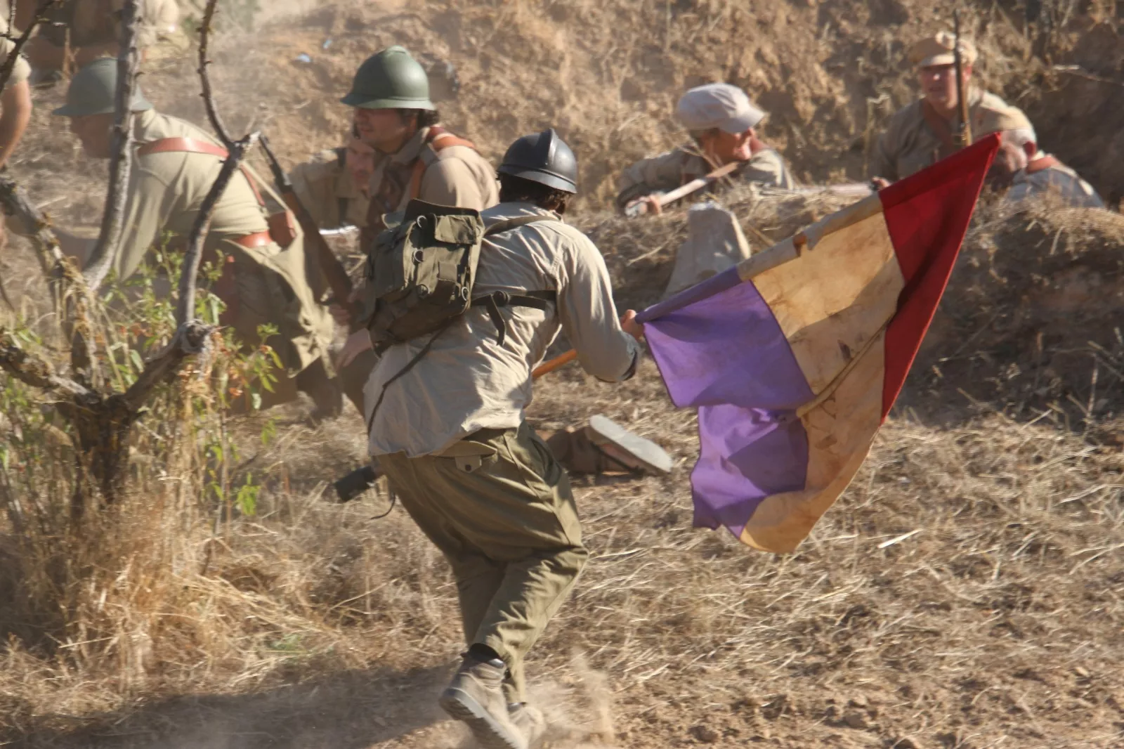 Recreación de la Batalla del Ebro de Fayón. Foto Carlos Neofato