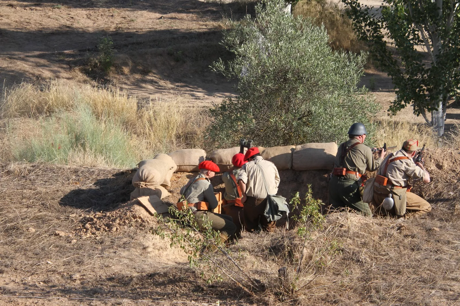 Recreación de la Batalla del Ebro de Fayón. Foto Carlos Neofato
