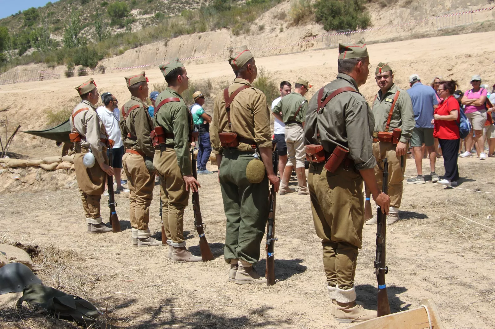 Recreación de la Batalla del Ebro de Fayón. Foto Carlos Neofato