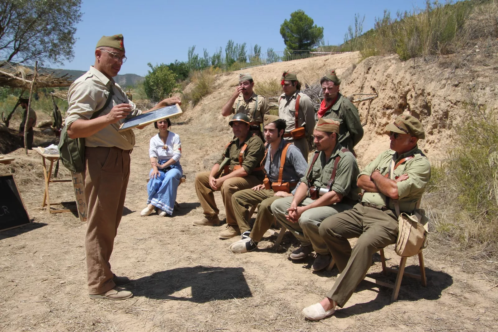 Recreación de la Batalla del Ebro de Fayón. Foto Carlos Neofato